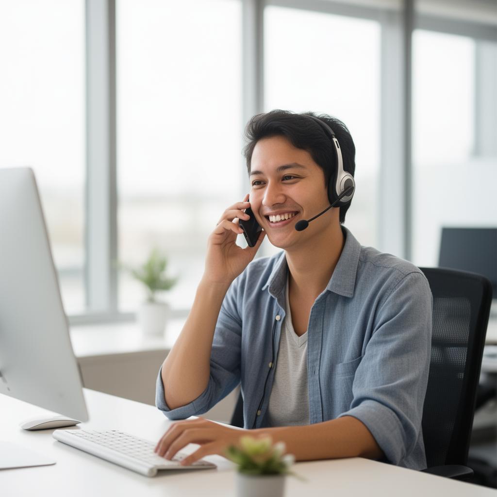 A licensed California Health advisor speaking with a customer
